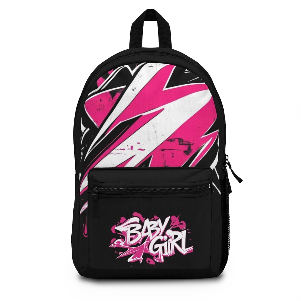 Stylish Black and Pink Backpack